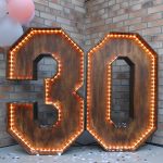 XXL Leuchtzahlen von Blitzlicht